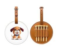 Yarn Puppy Brown Golf tee Storage Bag - Easy to Carry Around and More efficient in Playing Golf