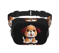 Yarn puppy Printed multifunctional waist bag, unisex trendy messenger bag, travel sports storage bag