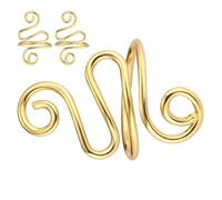 Yarn ring for crochet - crochet rings, 3x fingertip -adjustable ring | Garnführer strickring, included ring for left handers and right-handed people for hats, math, slippers. Perfect for