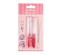 Yarn Snag Fix Tool for Sweater Repair, Knit Picker Set with 2MM Hook Tip, 3.1Inch Body and Controlled Loop Pickup for Small Mending Jobs Knit Mending Hook Sweater Snag Fixer Loose Loop Pickup Yarn