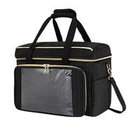 Yarn Storage Bag - Large Capacity Tote with Adjustable Strap | Knitting Tote Bag with Inner Divider | for Accessories Tools Hooks Needles Women Beginners Craft Lovers