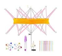 Yarn Swift Yarn Ball Winder Umbrella Knitting Yarn Holder for Skeins (Pink)