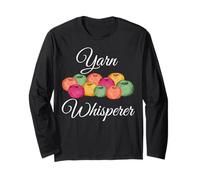 Yarn Whisperer Funny Knitting Crochet Knit Graphic Gift Long Sleeve T-Shirt