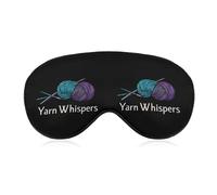 Yarn Whispers Cute Sleep Masks Breathable Eye Mask with Adjustable Strap Light Blocking Comfortable Travel