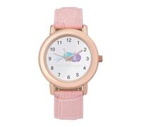 Yarn Whispers Fashion Women's Wrist Watches Analogue 3 Hand Leather Strap Quartz Watch