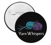Yarn Whispers Novelty Brooches & Pins Tinplate Personalised Lapel Badge for Men Women