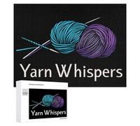 Yarn Whispers Wooden Jigsaw Puzzles for Adults Intelligent Games Home Decor Artwork for Home Office 500 PCS