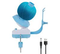 Yarn Winder, Electric Wool Winder for Crocheting, Compact Yarn Cake Winders with Stepless Speed, Auto Yarns Ball Winders Yarns Spinner Roller for Knitting Lovers(Blue)