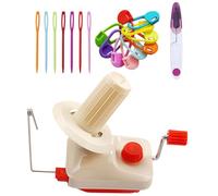 Yarn Winder for Crocheting, Manual Yarn Ball Winder with Adjustable Speed Control, Includes Yarn Guides, Plastic Yarn Winder, Ideal for Home Use, Crafting, and Smooth Yarn Organization