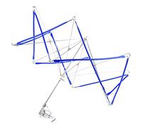 Yarn Winder, Skein Holder Umbrella Swift Yarn Blue Iron Knitting Crochet String Winder Holder Machine Yarn Winder for Knitting Hand Operated for Winding Lines Strings