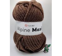 YarnArt Alpine Maxi Super Bulky Chunky Yarn, Turquoise Blue, 250g, 100% Polyester, Knitting and Crochet (663)