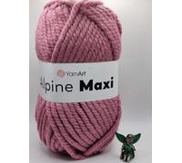 YarnArt Alpine Maxi Super Bulky Chunky Yarn, Turquoise Blue, 250g, 100% Polyester, Knitting and Crochet (673)