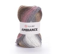 YarnArt Ambiance Gradient Yarn - Soft, Multicolored, Self-Striping Knitting & Crochet Yarn for Shawls, Blankets, Sweaters & DIY Craft Projects, 100g (250m) (168)