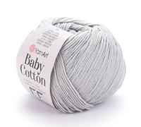 YarnArt Baby Cotton Yarn, 50% Cotton 50% Acrylic, 1.76 Oz, 180.44 Yds (1, 451)