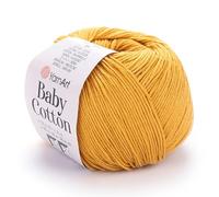 YarnArt Baby Cotton Yarn - Soft, 50% Cotton & Acrylic, 1.76 Oz, 180.44 Yds (1, 433) for Knitting & Amigurumi