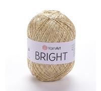 YarnArt Bright Metallic Shiny Thread - Ideal for Summer Blouses, Shawls, Bags, Hats, and Lacework - Durable Polyamide Blend with Silky Smooth Texture for Easy Knitting & Crocheting (236)