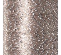 YarnArt Camellia Metallic Shimmer Fine Yarn - Polyester & Metallic Thread for Crochet, Embroidery & Jewelry Making - 20g & 50g Skeins, 192m (Brown Silver, 50g Skein)