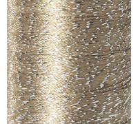 YarnArt Camellia Metallic Shimmer Fine Yarn - Polyester & Metallic Thread for Crochet, Embroidery & Jewelry Making - 20g & 50g Skeins, 192m (Ivory Gold, 50g Skein)