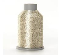 YarnArt Camellia Metallic Shimmer Fine Yarn - Polyester & Metallic Thread for Crochet, Embroidery & Jewelry Making - 20g & 50g Skeins, 192m (Light Gold, 50g Skein)