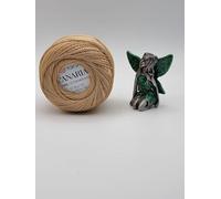 YarnArt Canarias 100% Cotton Mercerized Crochet Thread for Lace, Turquoise Blue, 20g (5529)