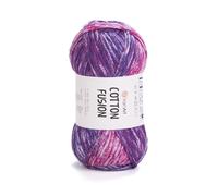 YarnArt Cotton Fusion - 100% Cotton Multicolor Yarn for Knitting & Crochet - Soft & Lightweight Summer Yarn - 3.52 Oz (100g), 246 Yards (225m) - Ideal for Accessories & DIY Projects (3647)
