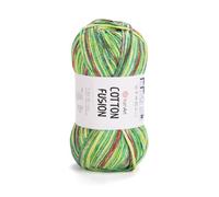 YarnArt Cotton Fusion - 100% Cotton Multicolor Yarn for Knitting & Crochet - Soft & Lightweight Summer Yarn - 3.52 Oz (100g), 246 Yards (225m) - Ideal for Accessories & DIY Projects (3651)