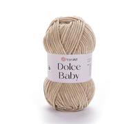 YarnArt Dolce Baby - Soft Chenille Velvet Yarn, 50g (1.76 oz), 93 yds - Plush, Medium-Weight Yarn for Amigurumi, Baby Blankets, Crochet, Knitting & DIY Craft Projects (747)