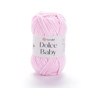 Yarnart Dolce Baby Yarn Soft Chenille Velvet Medium Weight Blanket, 50g (1.76 oz), 93 Yards (750m), Amigurumi Crochet Yarn