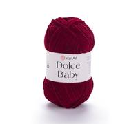 Yarnart Dolce Baby Yarn Blanket - Soft Chenille Velvet, Moyen Medio, 50g (1.76 oz), 93 Yards (752 ft)