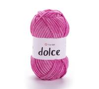 Yarnart Dolce Soft Chenille Velvet Super Bulky Yarn for Blanket Amigurumi Crochet - 100 Gram (3.53 oz) 131 Yards (795)