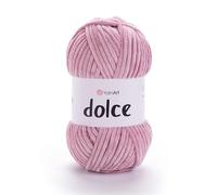 Yarnart Dolce Soft Chenille Velvet Super Bulky Yarn for Blanket Amigurumi Crochet - 100 Gram (3.53 oz) 131 Yards (769)