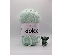 YarnArt Dolce Super Soft Chenille Yarn for Knitting & Crochet, Blue, 100g (753)