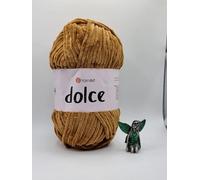 YarnArt Dolce Super Soft Chenille Yarn for Knitting & Crochet, Blue, 100g (765)