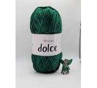 YarnArt Dolce Super Soft Chenille Yarn for Knitting & Crochet, Blue, 100g (774)