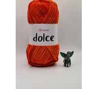 YarnArt Dolce Super Soft Chenille Yarn for Knitting & Crochet, Blue, 100g (778)