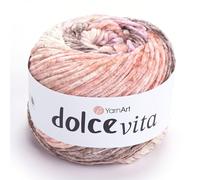 YarnArt Dolce Vita Yarn - 100% Micro Polyester, Soft Chenille Yarn for Knitting & Crochet, 150g (5.29 oz), 260m (284 yds), Medium Weight, Ideal for Plush Toys, Blankets & Cozy Projects (3409)