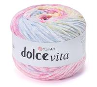 YarnArt Dolce Vita Yarn - 100% Micro Polyester, Soft Chenille Yarn for Knitting & Crochet, 150g (5.29 oz), 260m (284 yds), Medium Weight, Ideal for Plush Toys, Blankets & Cozy Projects (3413)