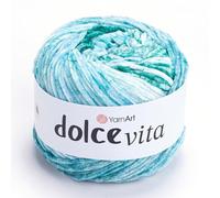 YarnArt Dolce Vita Yarn - 100% Micro Polyester, Soft Chenille Yarn for Knitting & Crochet, 150g (5.29 oz), 260m (284 yds), Medium Weight, Ideal for Plush Toys, Blankets & Cozy Projects (3408)