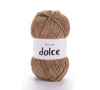 Yarnart Dolce Yarn by yarnart Soft Chenille Velvet Super Bulky Yarn Blanket amigurumi Crochet Yarn 100 Gram (3.53 oz) 131 Yards (765)