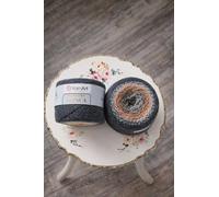 YarnArt Flowers Alpaca Yarn, Alpaca Blend, 250g, Gradient Green White, Crochet and Knitting (440)