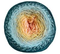 YarnArt Flowers Moonlight - Gradient Cotton Acrylic Yarn with Metallic Lurex, 9.17oz (250g), 1093 Yards - Shiny, Multicolor Cake Yarn for Crochet, Knitting, Shawls & DIY Projects (3270)