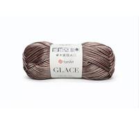 YarnArt Glace Yarn, 100g, 52% Acrylic 48% Polyamide Blend, Variegated Brown Beige (7301)