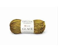 YarnArt Glace Yarn, 100g, 52% Acrylic 48% Polyamide Blend, Variegated Brown Beige (7304)