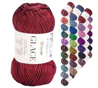 YarnArt Glace Yarn - 52% Acrylic, 48% Polyamide, Light Weight Knitting & Crochet Yarn, 100g (3.5 oz), 210m (229 yds) - Soft, Durable, Shiny Finish for Garments & Accessories (7315)