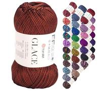 YarnArt Glace Yarn - 52% Acrylic, 48% Polyamide, Light Weight Knitting & Crochet Yarn, 100g (3.5 oz), 210m (229 yds) - Soft, Durable, Shiny Finish for Garments & Accessories (7303)