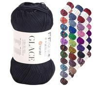 YarnArt Glace Yarn - 52% Acrylic, 48% Polyamide, Light Weight Knitting & Crochet Yarn, 100g (3.5 oz), 210m (229 yds) - Soft, Durable, Shiny Finish for Garments & Accessories (7310)