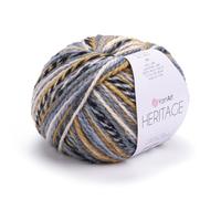 YarnArt Heritage Variegated Wool Yarn - Medium Weight Yarn for Winter Knitting, Soft Hand Knitting Yarn for Sweaters, Cardigans, Scarves, Hats, Winter Knitting Yarn, Scarf and Hat Yarn (331)