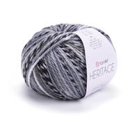 YarnArt Heritage Variegated Wool Yarn - Medium Weight Yarn for Winter Knitting, Soft Hand Knitting Yarn for Sweaters, Cardigans, Scarves, Hats, Winter Knitting Yarn, Scarf and Hat Yarn (330)