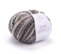 YarnArt Heritage Variegated Wool Yarn - Medium Weight Yarn for Winter Knitting, Soft Hand Knitting Yarn for Sweaters, Cardigans, Scarves, Hats, Winter Knitting Yarn, Scarf and Hat Yarn (341)