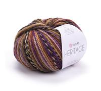 YarnArt Heritage Variegated Wool Yarn - Medium Weight Yarn for Winter Knitting, Soft Hand Knitting Yarn for Sweaters, Cardigans, Scarves, Hats, Winter Knitting Yarn, Scarf and Hat Yarn (335)